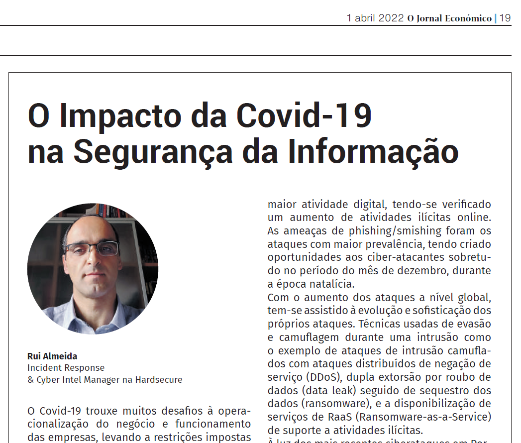 O Impacto da Covid-19 na Segurança da Informação